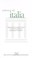 Cover of: Sabores de Italia