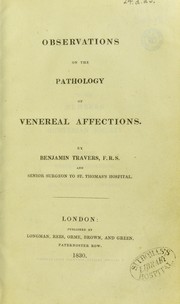 Cover of: Observations on the pathology of venereal affections