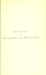 Cover of: A manual of surgery: in treatises