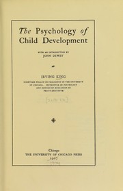 Cover of: The psychology of child development