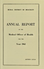 [Report 1962] by Brackley (England). Rural District Council