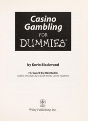 Cover of: Casino gambling for dummies