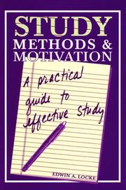 Cover of: Study methods & motivation: a practical guide to effective study