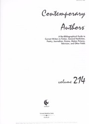 Cover of: Contemporary Authors by edited by Scot Peacock. Vol. 214.