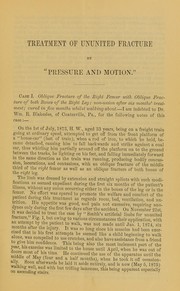 Cover of: On the treatment of ununited fracture by 'pressure and motion': with cases