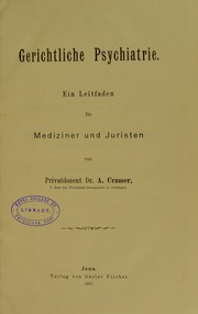 Cover of: Gerichtliche Psychiatrie : ein Leitfaden fur Mediziner und Juristen
