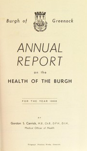 Cover of: [Report 1960]