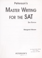 Cover of: Peterson's master writing for the SAT