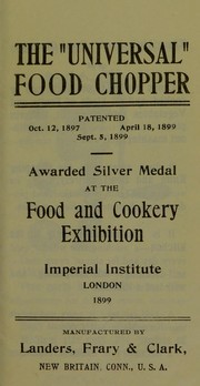 Cover of: The Universal cook book