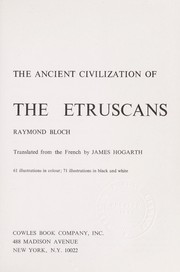 Cover of: The ancient civilization of the Etruscans. by Raymond Bloch
