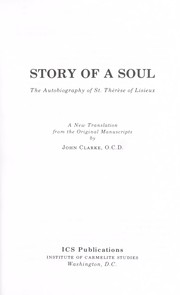 Cover of: Story of a soul by Saint Thérèse de Lisieux