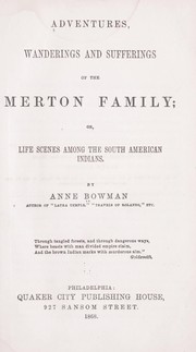 Cover of: Adventures, wanderings and sufferings of the Merton family