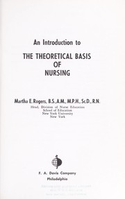 Cover of: An introduction to the theoretical basis of nursing