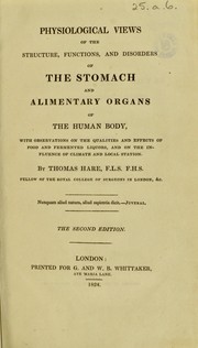Physiological views of the structure, functions by Hare, Thomas