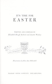 Cover of: It's time for Easter by Sechrist, Elizabeth Hough
