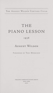 Cover of: The piano lesson by August Wilson