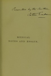 Cover of: Medical notes and essays | Eade, Peter, Sir