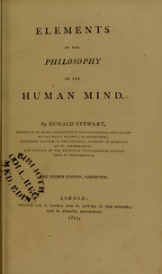 Cover of: Elements of the philosophy of the human mind by Dugald Stewart