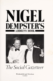 Cover of: Nigel Dempster's Address Book  by Nigel Dempster
