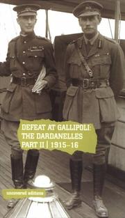 Cover of: Defeat at Gallipolli: The Dardanelles Commission Part Ii, 1915-16 (Uncovered Editions)