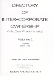 Cover of: Directory of inter-corporate ownership by Juvenal L. Angel