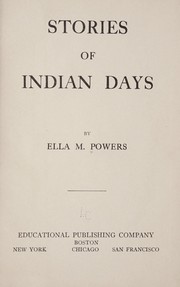 Cover of: Stories of Indian days