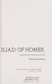 Cover of: The Iliad by Όμηρος, Όμηρος