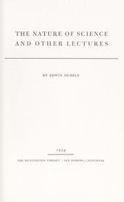 Cover of: The nature of science, and other lectures.