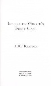Cover of: Inspector's Ghote's first case