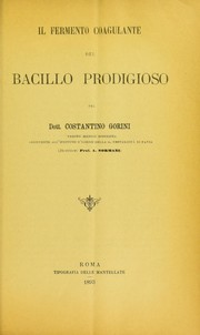 Cover of: Il fermento coagulante del bacillo prodigioso