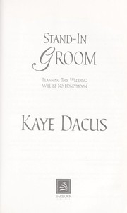 Cover of: Stand-in groom