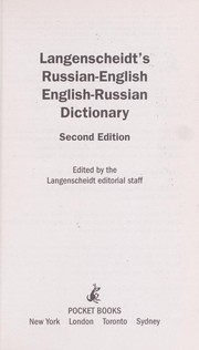 Cover of: Russian-English Dictionary