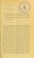 Cover of: Report by the Medical Officer on outbreak of enteric fever in Royal and Western Infirmaries, and Fever Hospital, Belvidere, Glasgow, in August, 1884