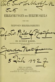 Cover of: Die Erkrankungen des Herzmuskels und die nerv©œsen Herzkrankheiten