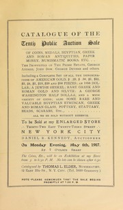 Catalogue of the tenth public auction sale of coins ... the properties of the Prime estate, George Anders, John Dow, George Devere and others by Thomas L. Elder