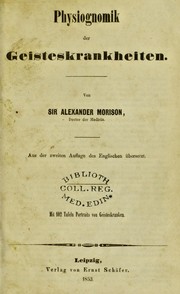 Cover of: Physiognomik der geisteskrankheiten