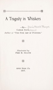 Cover of: A tragedy in whiskers