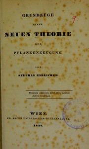 Cover of: Grundz©ơge einer neuen Theorie der Pflanzenzeugung