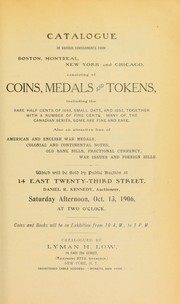 Cover of: Catalogue of various consignments ... consisting of coins, medals and tokens ...