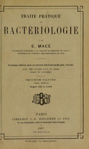 Cover of: Trait©♭ pratique de bact©♭riologie