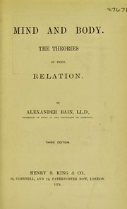 Cover of: Mind and body by Alexander Bain