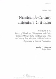 Nineteenth-century literature criticism by Kathy D. Darrow
