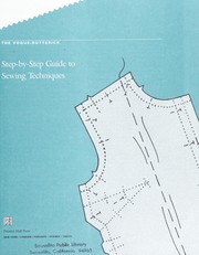 Cover of: The Vogue-Butterick Step-By-Step Guide to Sewing Techniques