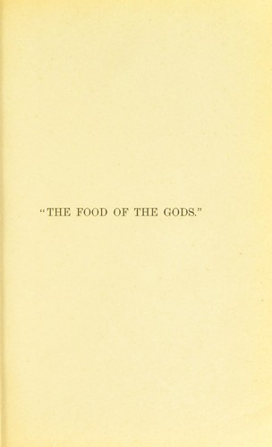 cover of The food of the gods