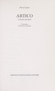 Cover of: Artico: l'ultimo paradiso