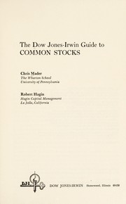 Cover of: The Dow Jones-Irwin guide to common stocks