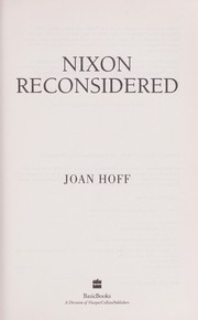 Cover of: Nixon reconsidered