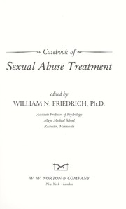 Cover of: Casebook of sexual abuse treatment