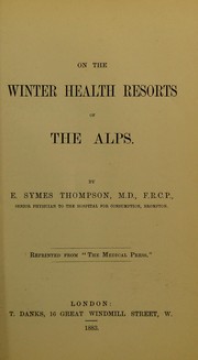 Cover of: On the winter health resorts of the Alps