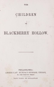 Cover of: The children of Blackberry Hollow